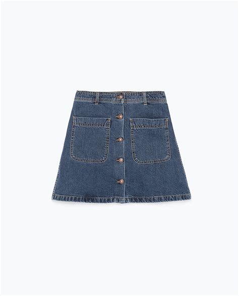 zara mini skirt denim